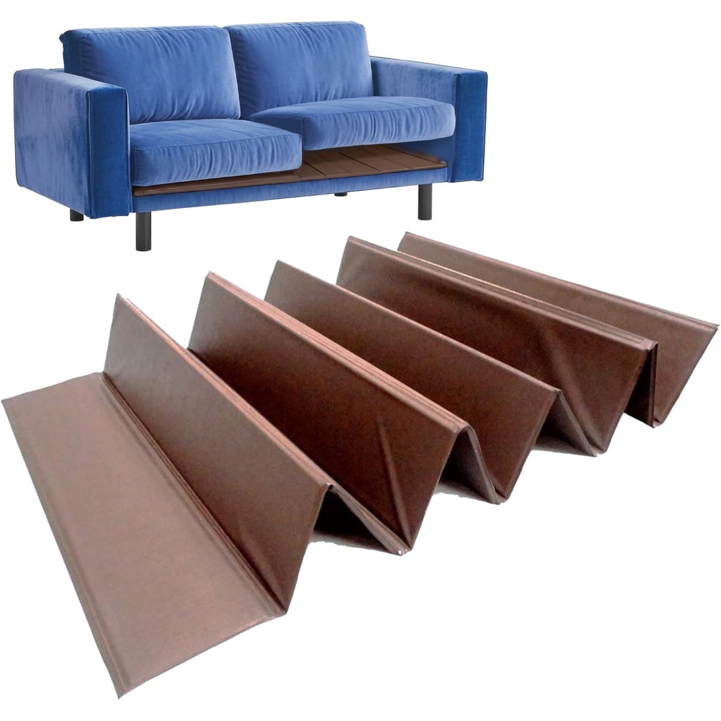 Pannello di Rinforzo per Divani Poltrone e Materassi 110 ¡Á 48 cm in Fibra di Legno Marrone